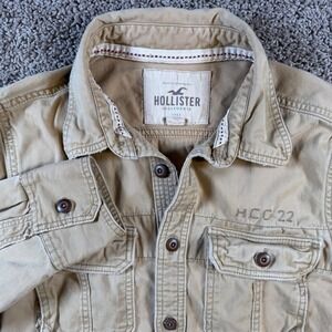 Hollister cargo Khaki Button down Shirt XL shacket workwear casual men’s outdoor